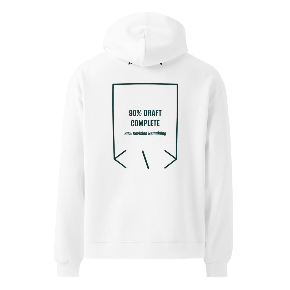 90% Draft Complete — White Pine Green back mockup