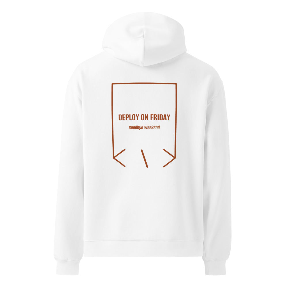 Deploy On Friday — White Clay back mockup