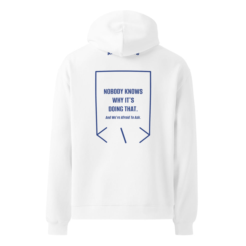 Nobody Knows Why It's Doing That. — White Cobalt back mockup