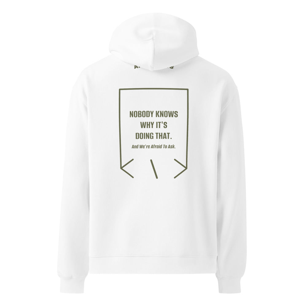 Nobody Knows Why It's Doing That. — White Cypress back mockup