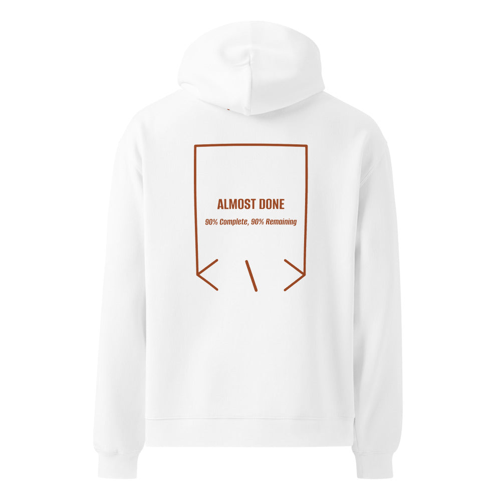 Almost Done — White Clay back mockup