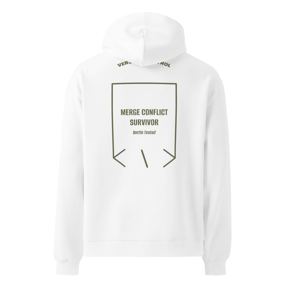 Merge Conflict Survivor — White Cypress back mockup