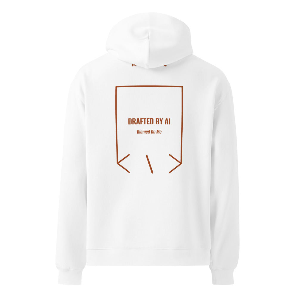 Drafted By AI — White Clay back mockup