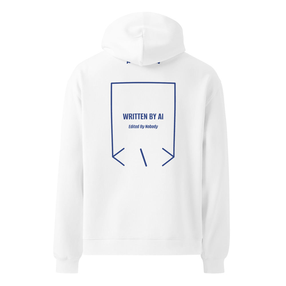 Written By AI — White Cobalt back mockup