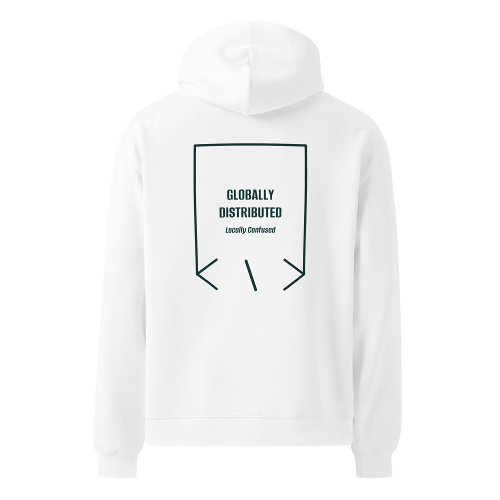 Globally Distributed — White Pine Green back mockup
