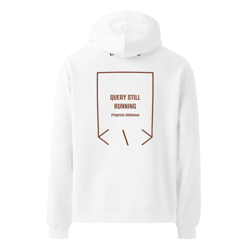 Query Still Running — White Chestnut back mockup