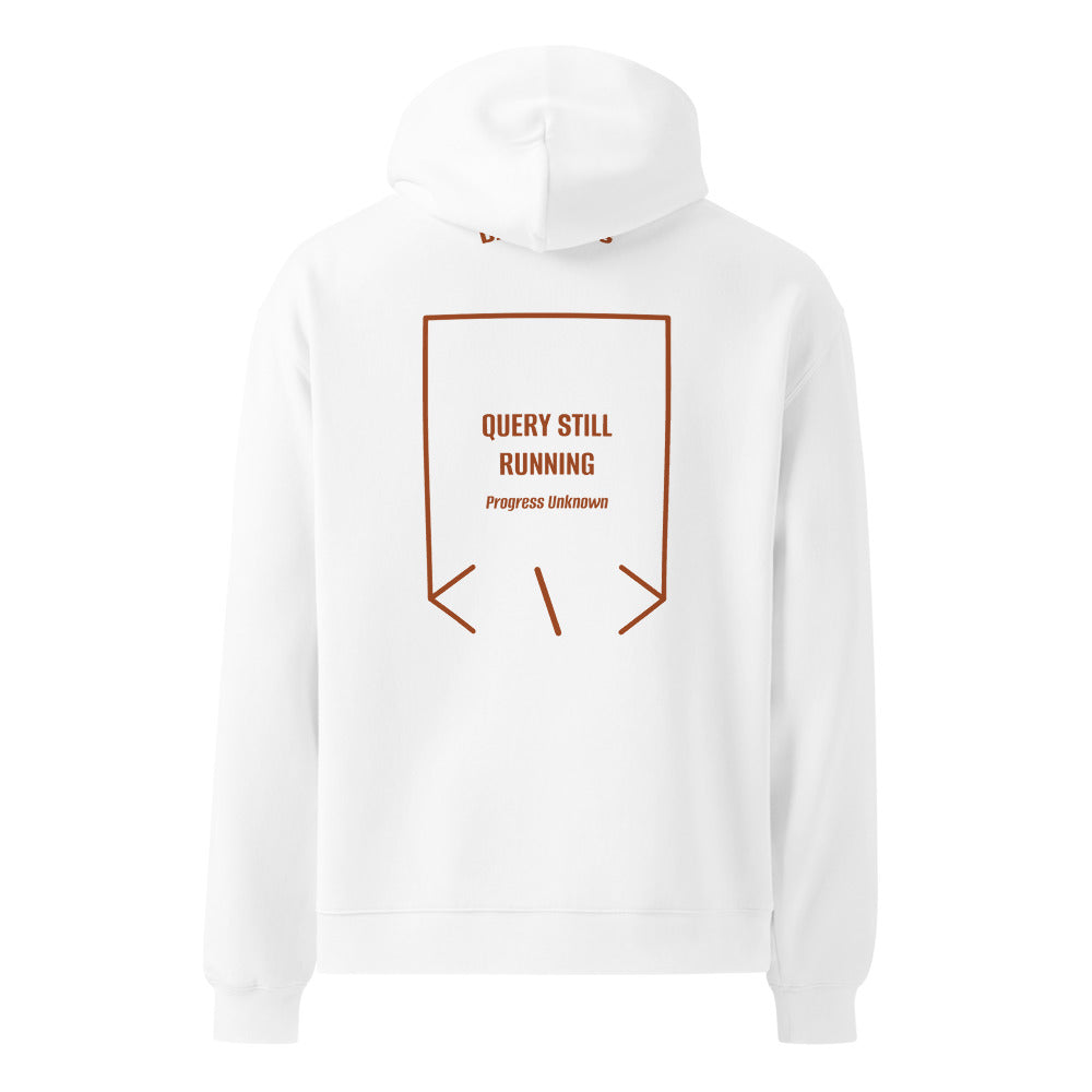 Query Still Running — White Clay back mockup