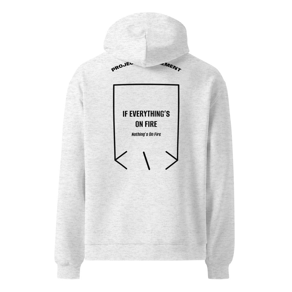 If Everything’s On Fire — White Heather Black back mockup