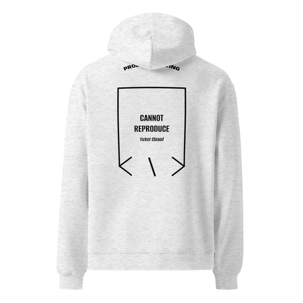 Cannot Reproduce — White Heather Black back mockup