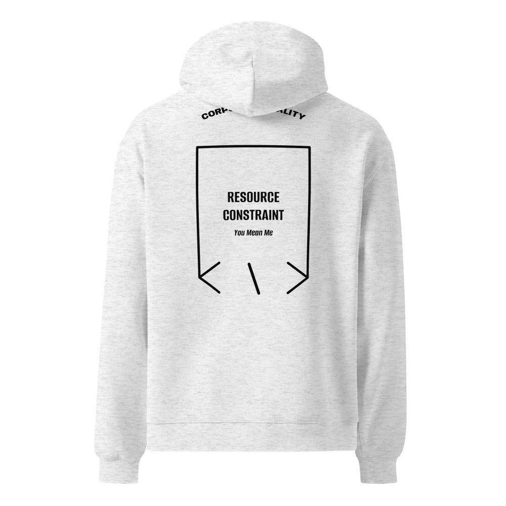 Resource Constraint — White Heather Black back mockup