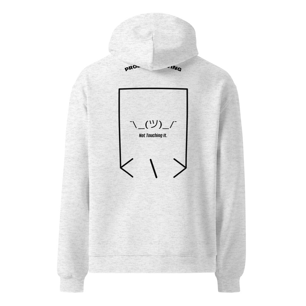 ¯\_(ツ)_/¯ — White Heather Black back mockup