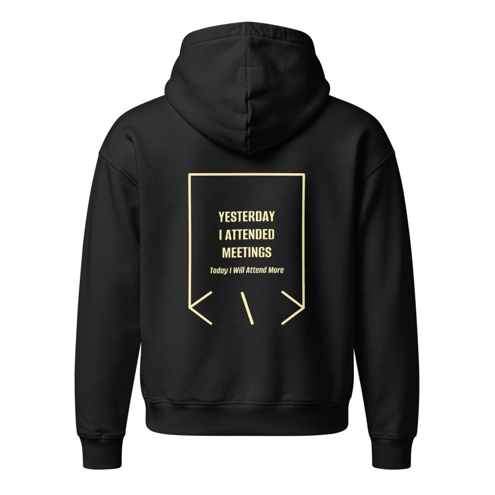Yesterday I Attended Meetings — Black Lemon Sorbet back mockup
