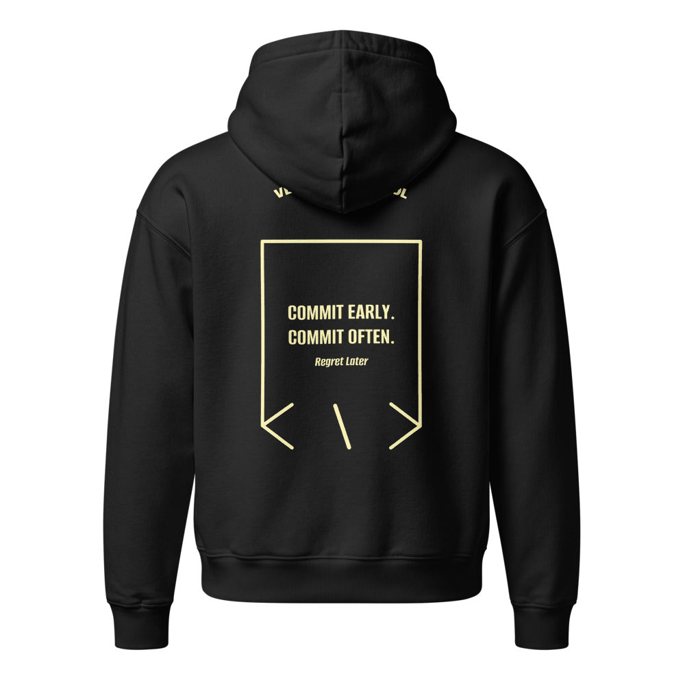 Commit Early. Commit Often. — Black Lemon Sorbet back mockup