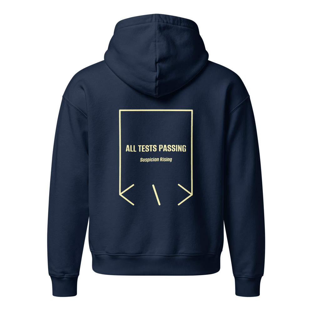 All Tests Passing — secondary back mockup