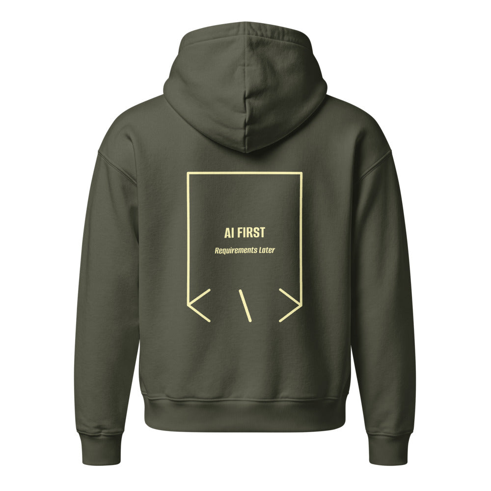 AI First — Khaki Green Lemon Sorbet back mockup