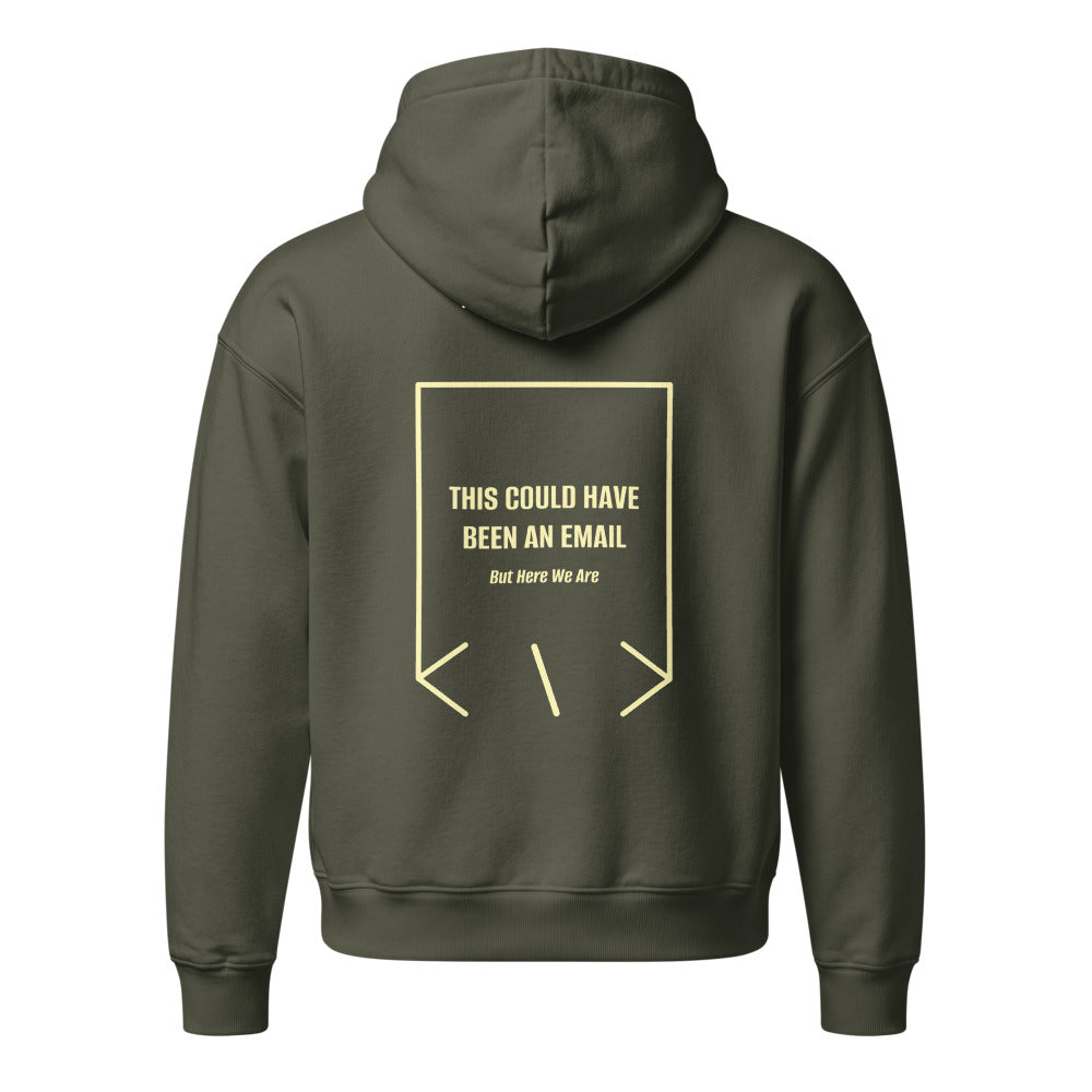 This Could Have Been An Email — Khaki Green Lemon Sorbet back mockup