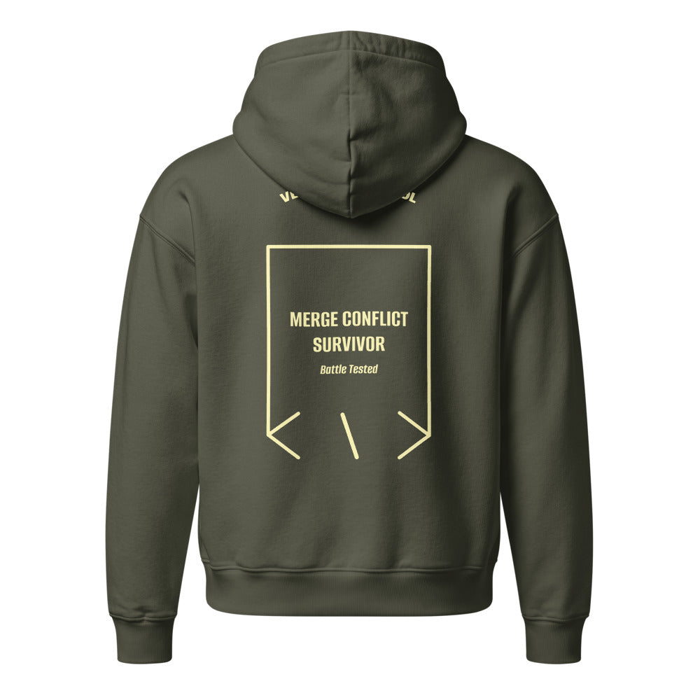 Merge Conflict Survivor — Khaki Green Lemon Sorbet back mockup