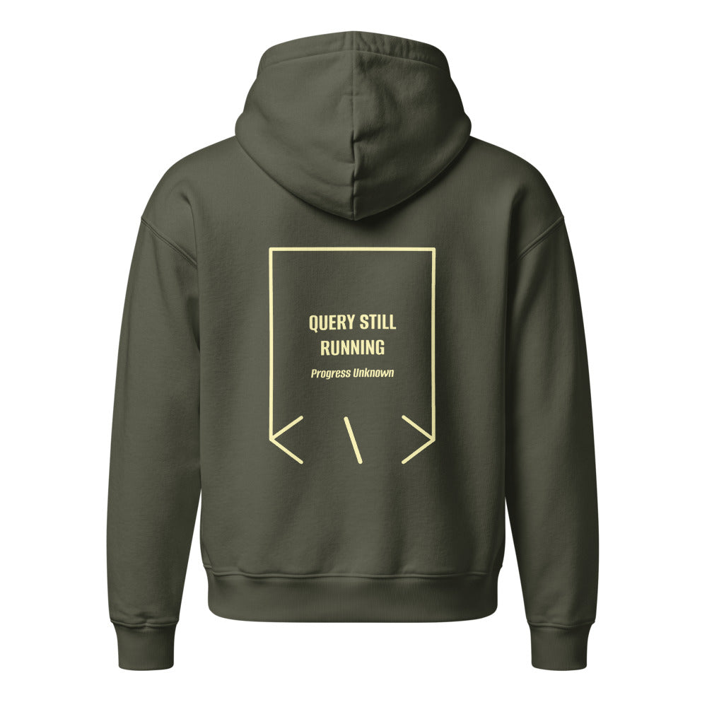 Query Still Running — Khaki Green Lemon Sorbet back mockup