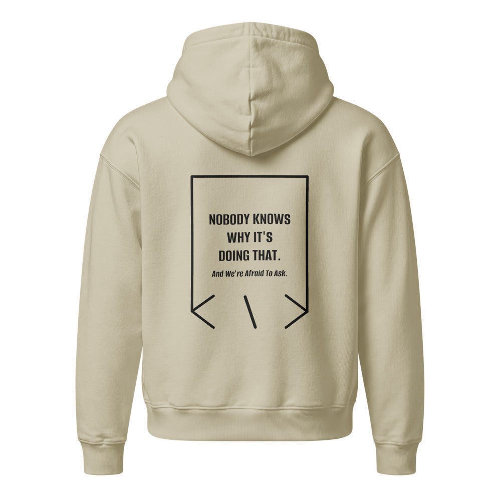 Nobody Knows Why It's Doing That. — secondary back mockup