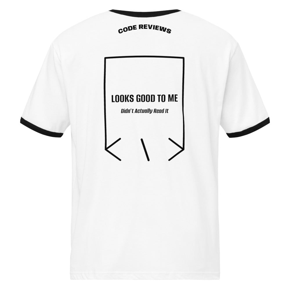 Looks Good To Me — White / Black Black back mockup