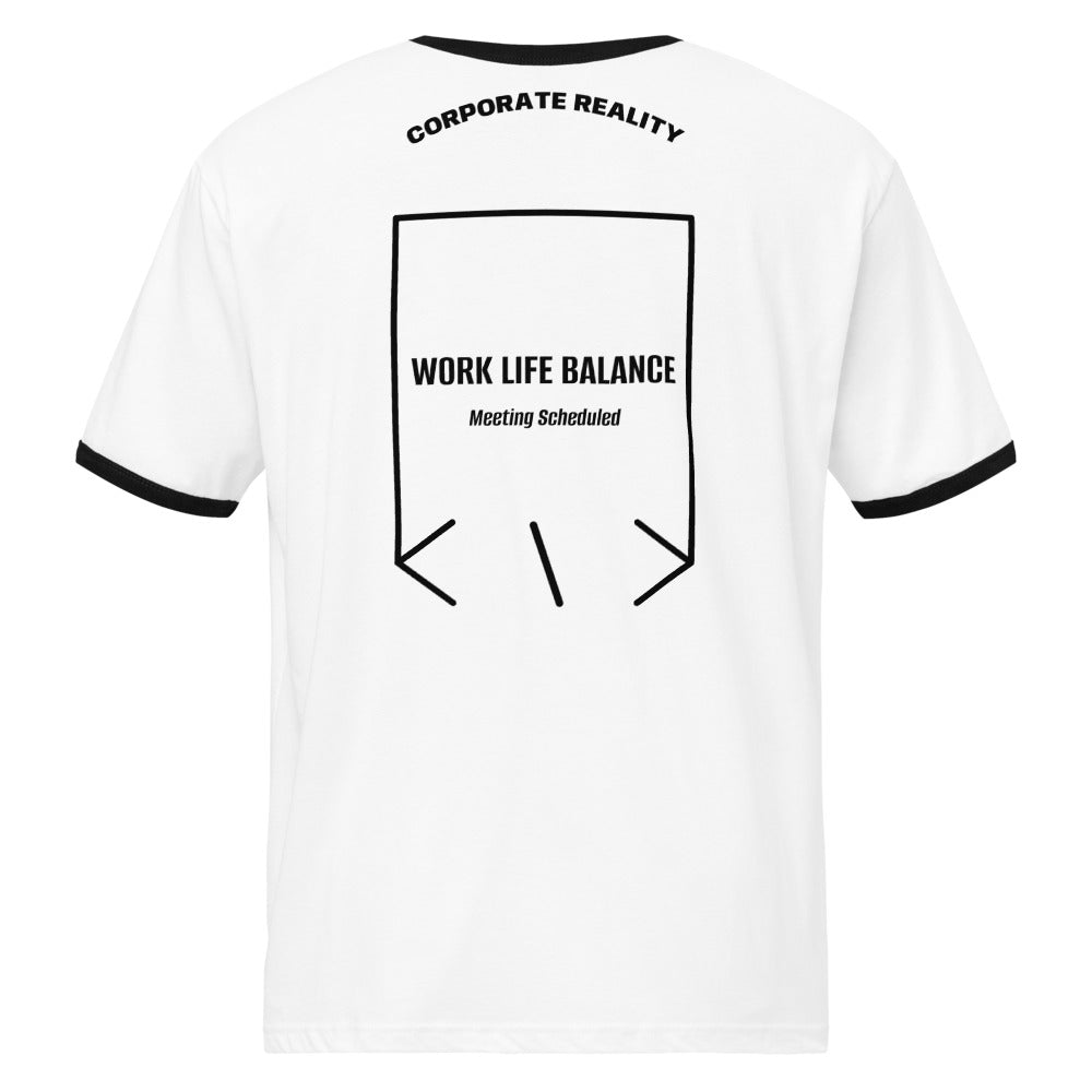 Work Life Balance — White / Black Black back mockup