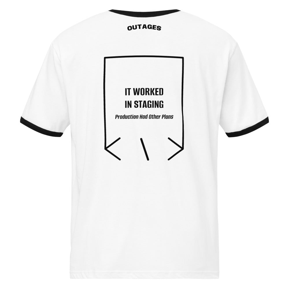 It Worked In Staging — White / Black Black back mockup
