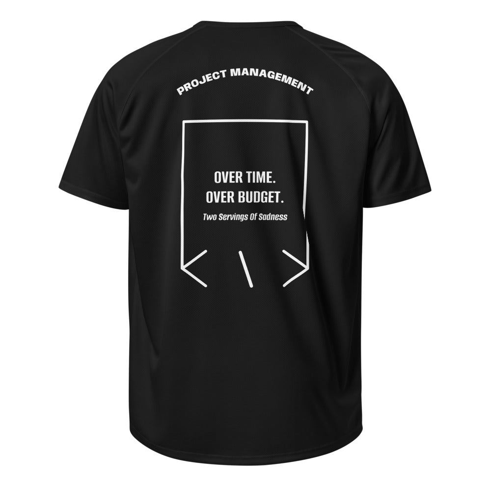 Over Time. Over Budget. — secondary back mockup