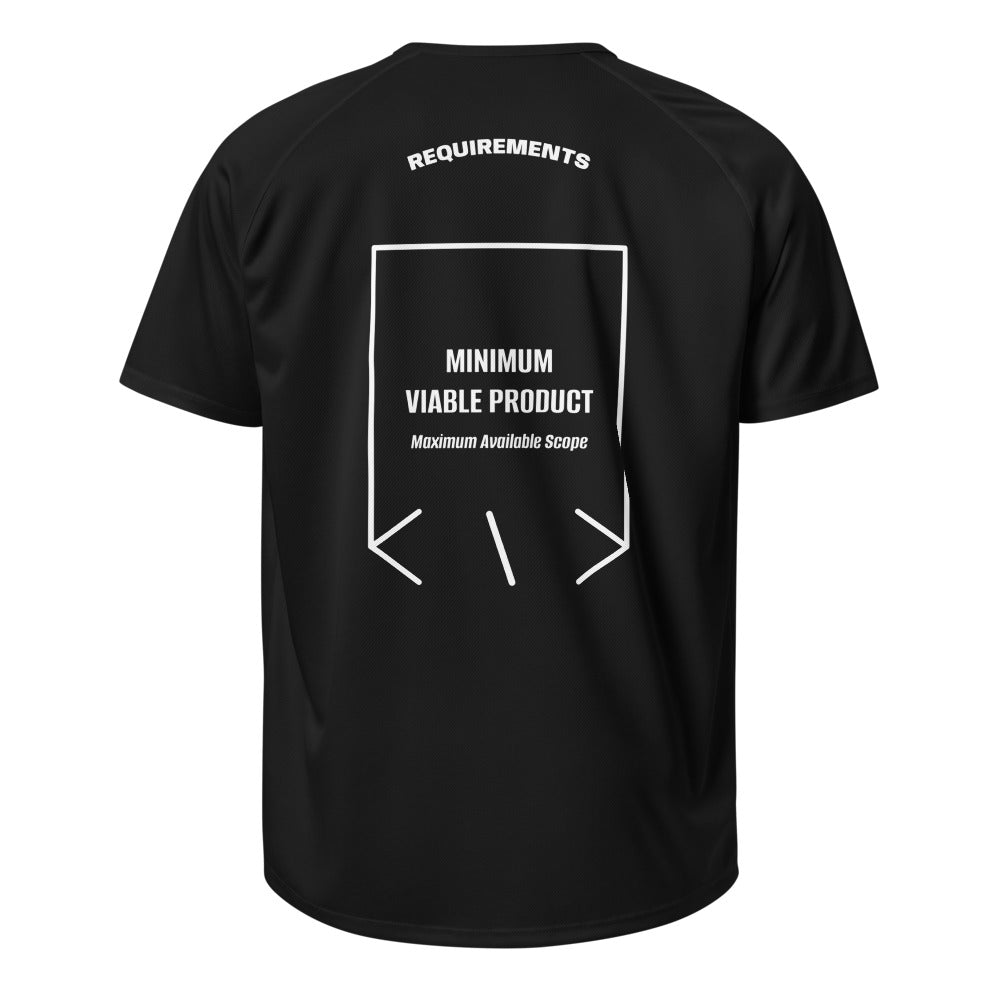 Minimum Viable Product — Black White back mockup