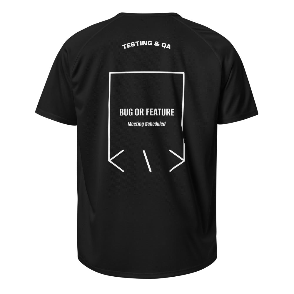 Bug Or Feature — Black White back mockup