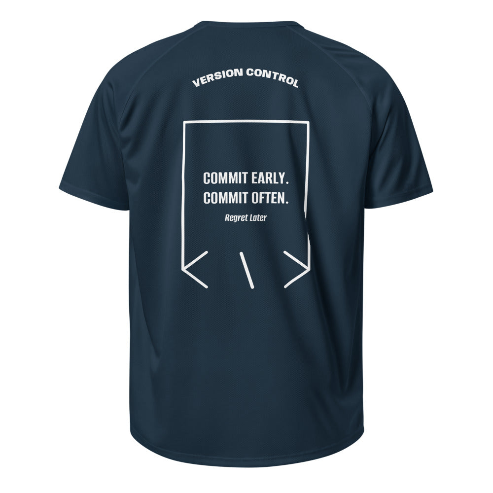 Commit Early. Commit Often. — secondary back mockup
