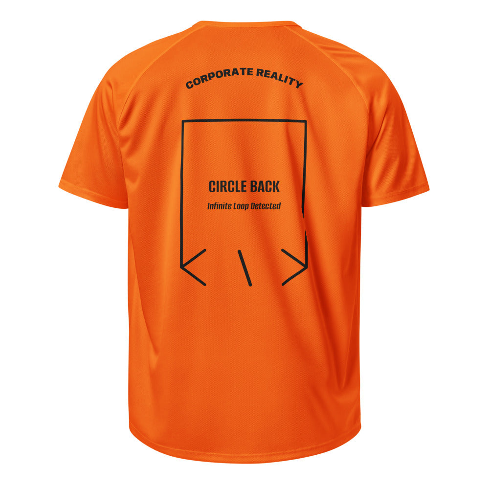 Circle Back — Neon Orange Black back mockup