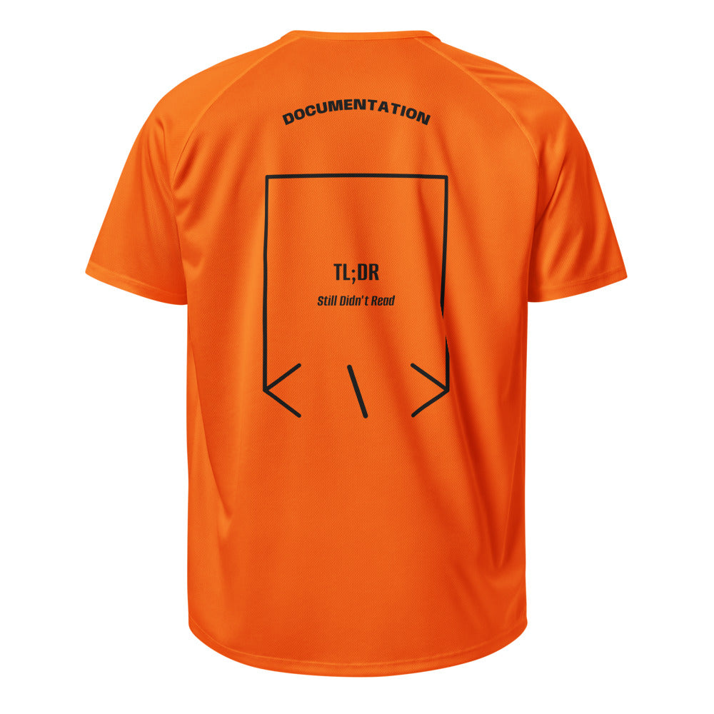 TL;DR — Neon Orange Black back mockup