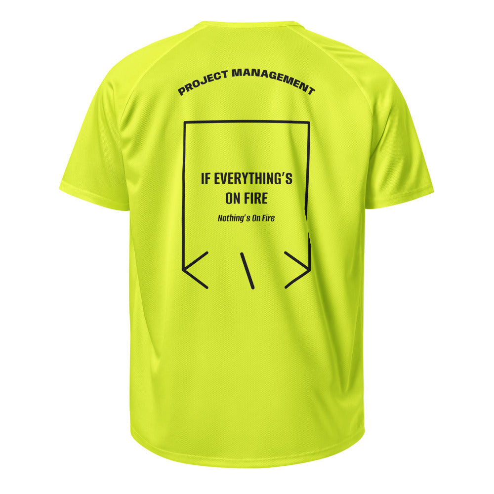 If Everything’s On Fire — Neon Yellow Black back mockup