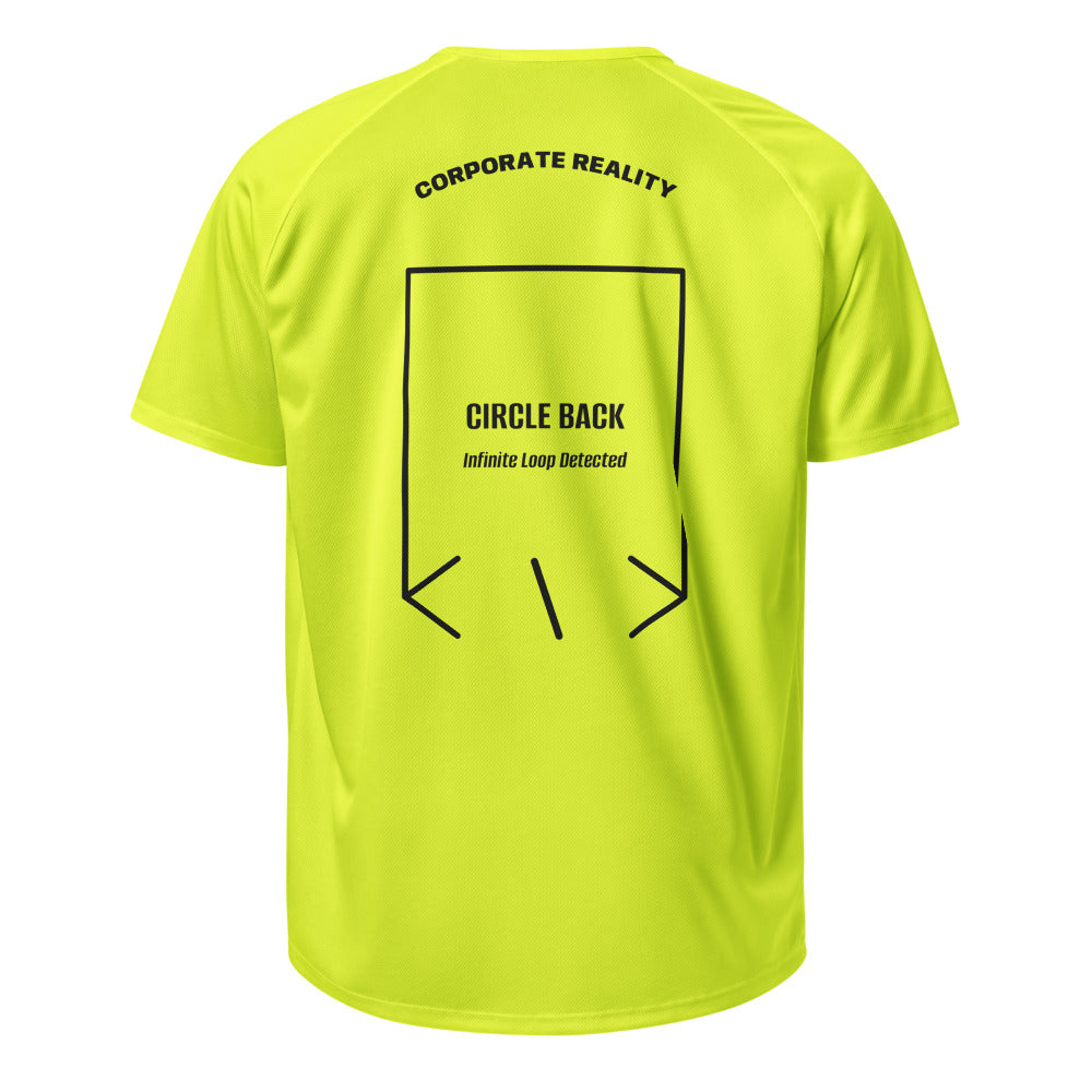 Circle Back — Neon Yellow Black back mockup