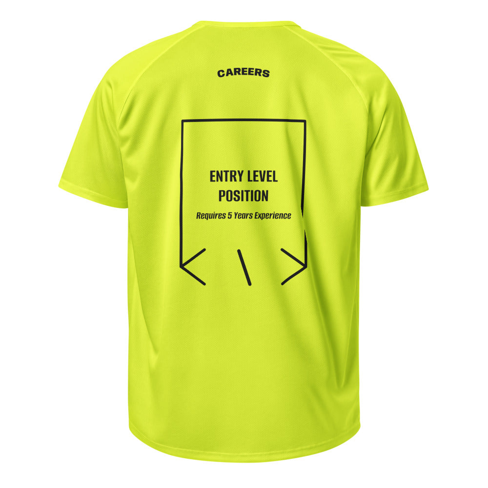 Entry Level Position — Neon Yellow Black back mockup