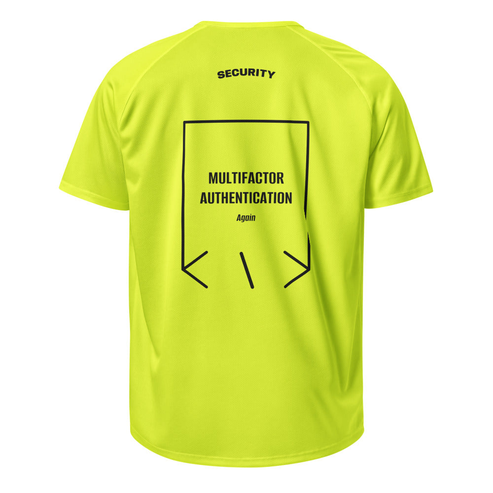 Multifactor Authentication — Neon Yellow Black back mockup