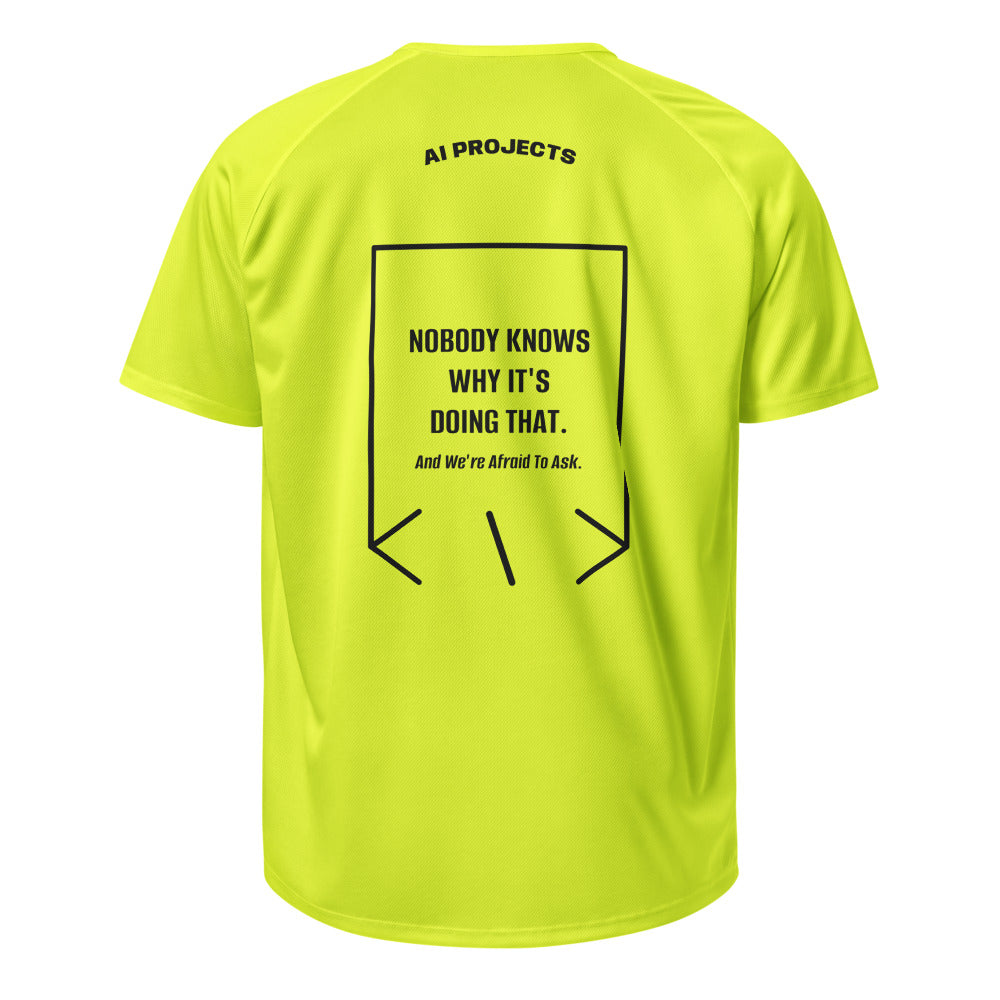 Nobody Knows Why It's Doing That. — Neon Yellow Black back mockup