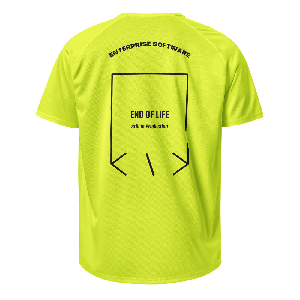 End Of Life — Neon Yellow Black back mockup