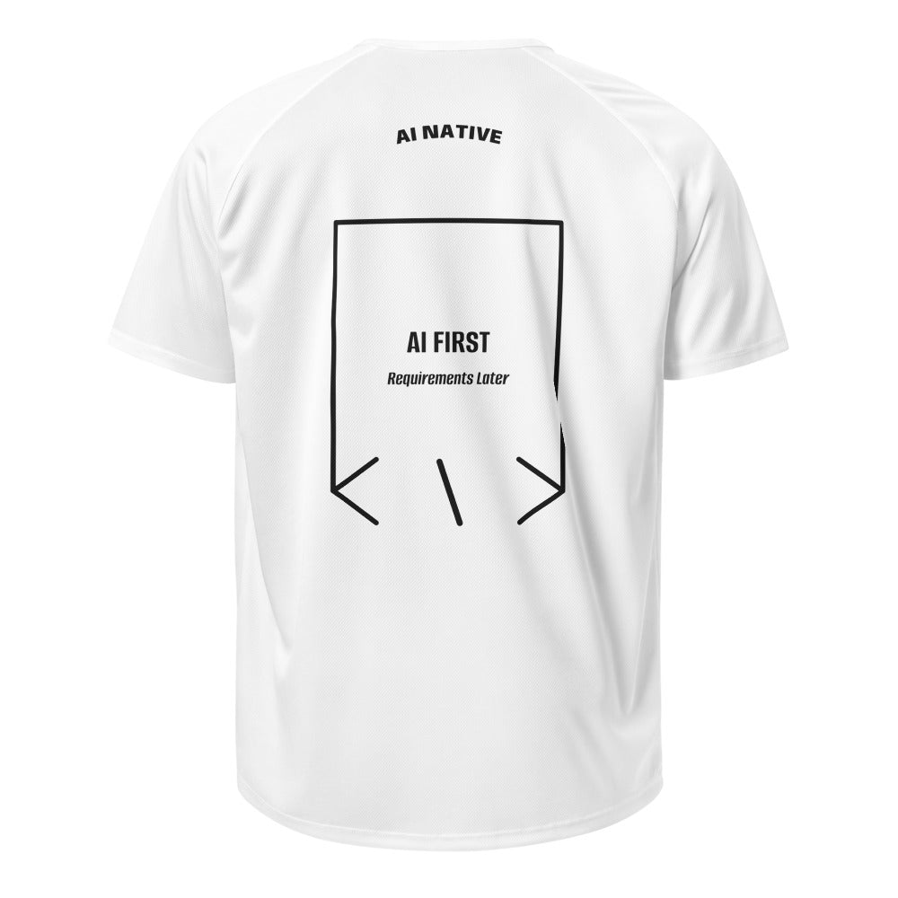 AI First — White Black back mockup