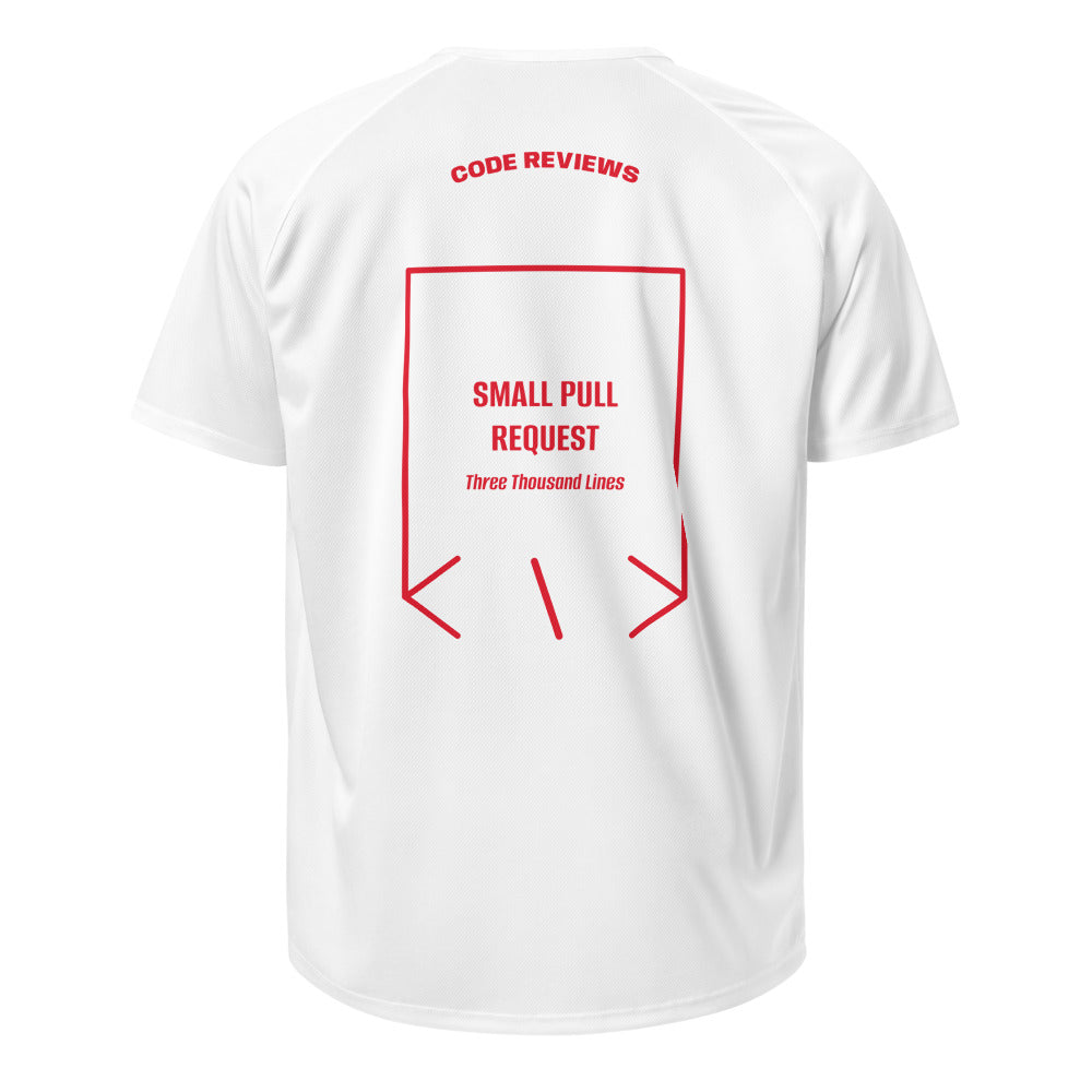 Small Pull Request — White Red back mockup