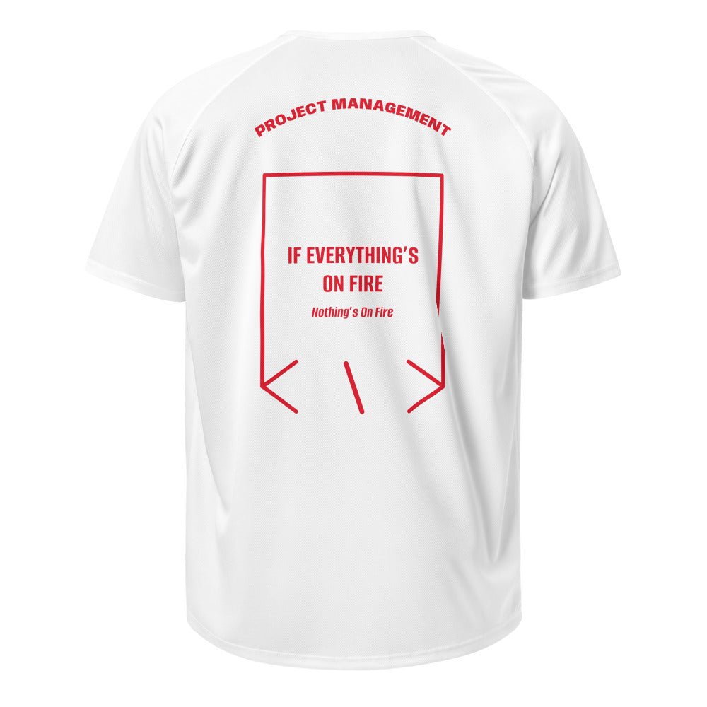 If Everything’s On Fire — White Red back mockup