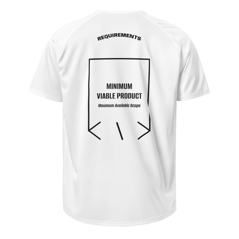 Minimum Viable Product — White Black back mockup