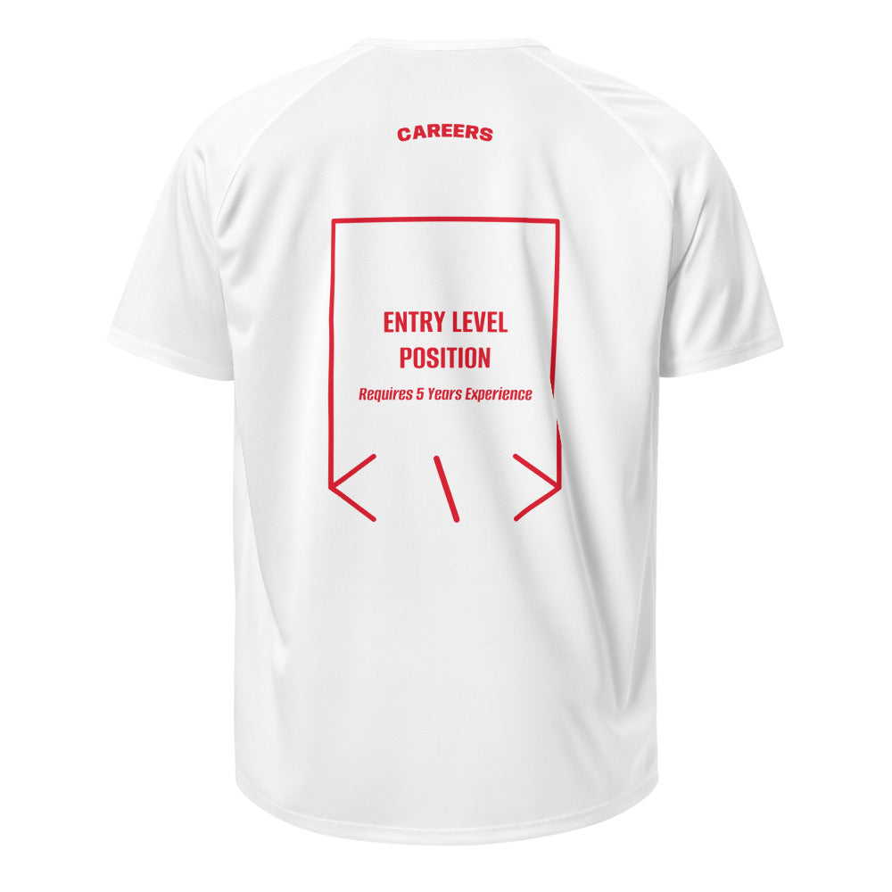 Entry Level Position — White Red back mockup