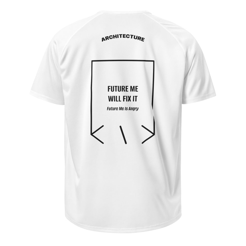 Future Me Will Fix It — White Black back mockup