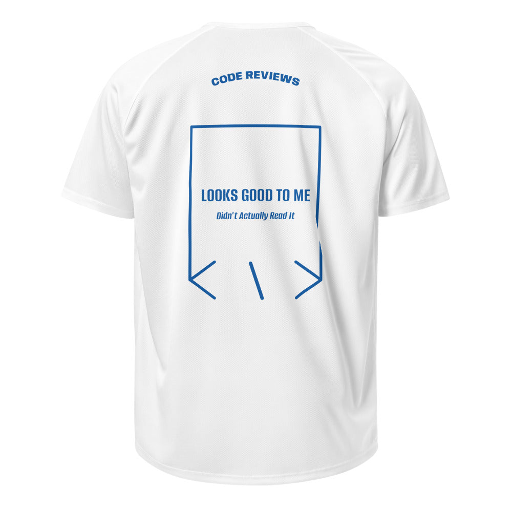 Looks Good To Me — White Royal Blue back mockup
