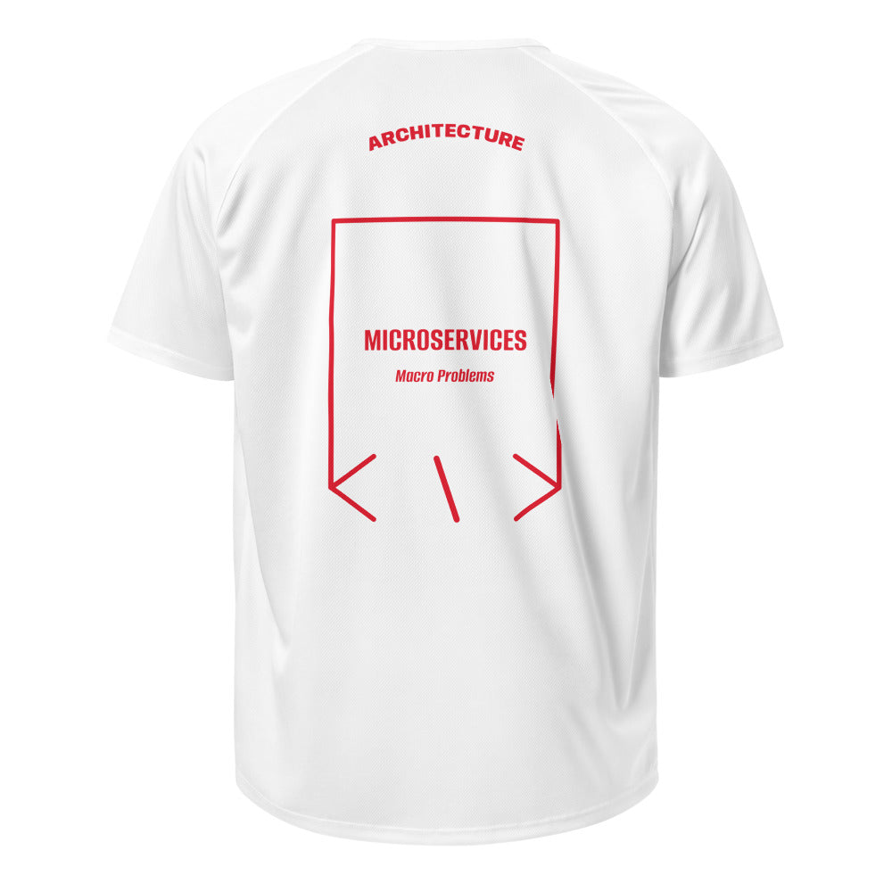 Microservices — White Red back mockup