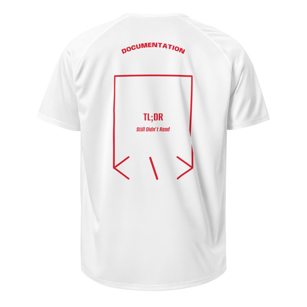 TL;DR — White Red back mockup