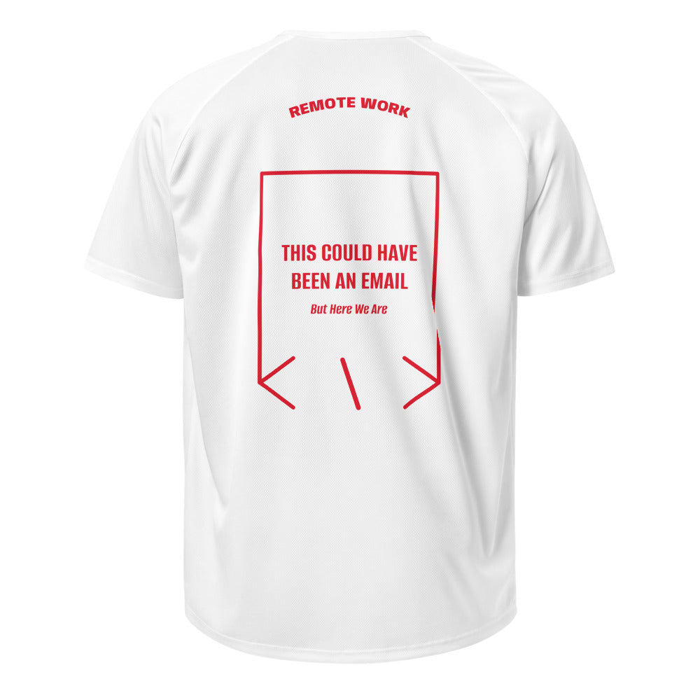 This Could Have Been An Email — White Red back mockup