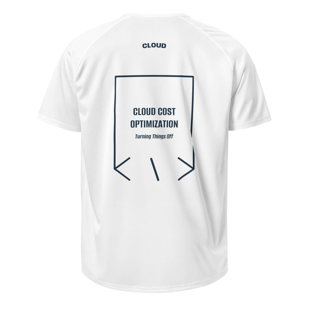 Cloud Cost Optimization — White French Navy back mockup