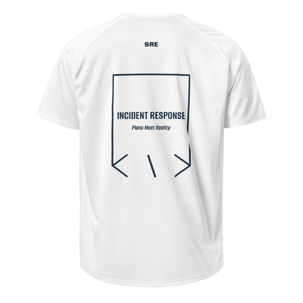 Incident Response — White French Navy back mockup